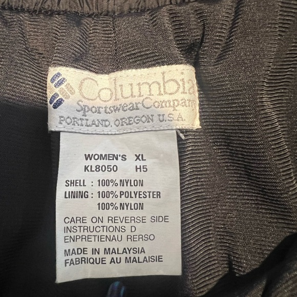 VINTAGE COLUMBIA PANTS WOMENS EXTRA LARGE BLACK SKI SKIING SNOWBOARDING OUTDOORS - Picture 5 of 5